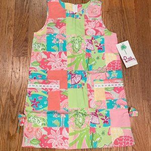 NWT Lilly Pulitzer Girl 6 Multi Patch shift dress--Retail of $62